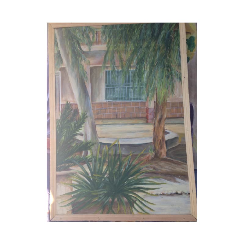 Landscape oil painting, hand painting