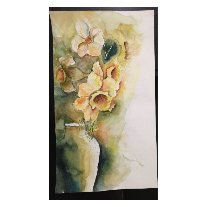Landscape water painting, hand painting